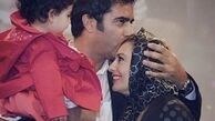 بوسه منوچهر هادی بر سر همسرش در جلوی دوربین + عکس