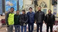 کمک رسانی پرویز پرستویی به همراه دوستانش در روزهای قرنطینه + عکس