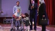 اعزام هانیه دختر فداکار سرپل ذهابی به تهران برای ادامه درمان