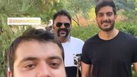 فرزاد فرزین در جمع دوستان + عکس