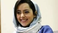 تیپ آبی‌پوش «نازنین بیاتی»/عکس
