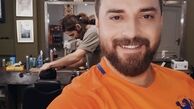بابک جهانبخش و‌ پسرش در آرایشگاه + عکس