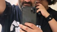 مهراب قاسم خانی و پسرش + عکس