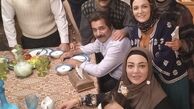 دورهمی بازیگران کلبه ای در مه + عکس
