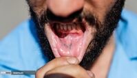 تصویری جالب از تتوی یک خلافکار در جایی که فکرش را نمی کنید !