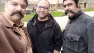 مجید سعیدی در کنار عوامل سریال گیلدخت + عکس