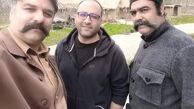 مجید سعیدی در کنار عوامل سریال گیلدخت + عکس