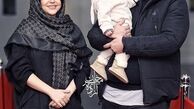 محسن کیایی به همراه همسر و فرزندش + عکس