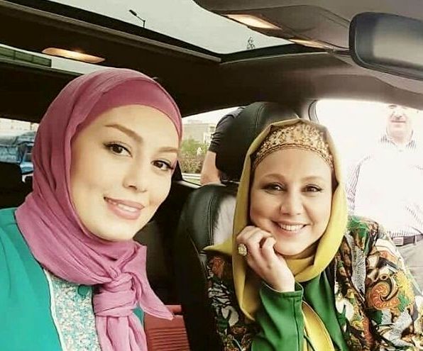 بهنوش بختیاری و سحر قریشی در یک ماشین + عکس