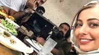 نفیسه روشن در کنار گروه عشقش+عکس