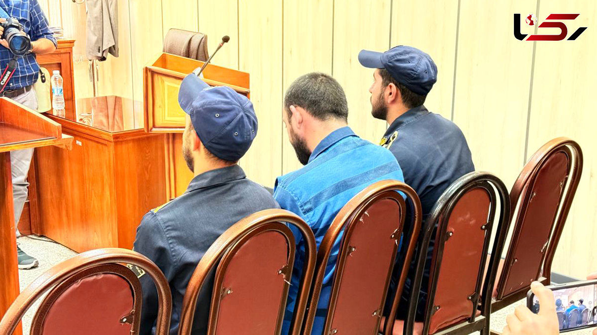 اولین عکس از قاتل الهه حسین نژاد در جلسه محاکمه امروز