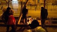 بساط شبانه‌روزی معتادان کنار بیمارستانی در جنوب تهران