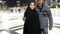 زوج بازیگر مشهور در حرم امام رضا(ع) + عکس