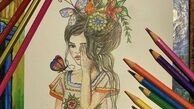 نقاشی زیبای متین ستوده + عکس