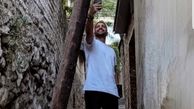 زانیار خسروی در کوچه باغ شمرون+عکس