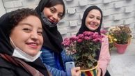ملیکا شریفی نیا در کنار دوستانش + عکس