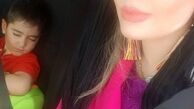گردش سپیده خداوردی و پسرش با ماشین شخصی اش+عکس