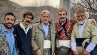 جمعی از آقایون‌ ‌بازیگر با لباس کردی + عکس
