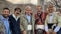 جمعی از آقایون‌ ‌بازیگر با لباس کردی + عکس