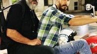 موتور سواری بهرام افشاری با امیر جعفری + عکس