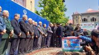 حضور خاخام‌های یهودی در مراسم وداع با شهید امیرعبداللهیان  + عکس