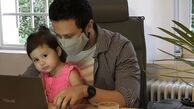شاهرخ استخری و‌دخترش در محل کارش + عکس