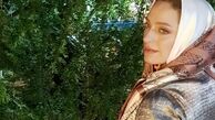 عکس از تیپ خانومانه نگین معتضدی در باغ