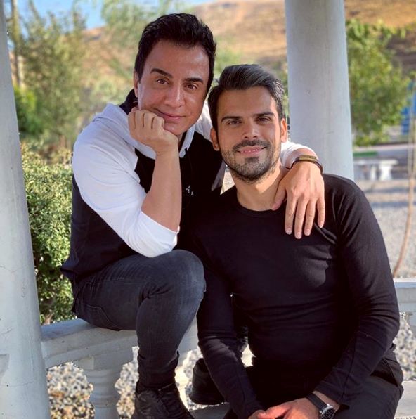 عمو پورنگ و دوست جوانش + عکس