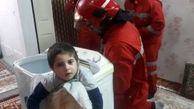 نجات کودک بازیگوش از داخل ماشین لباسشویی!