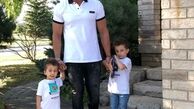 همسر و پسران خانم بازیگر مقیم کانادا + عکس
