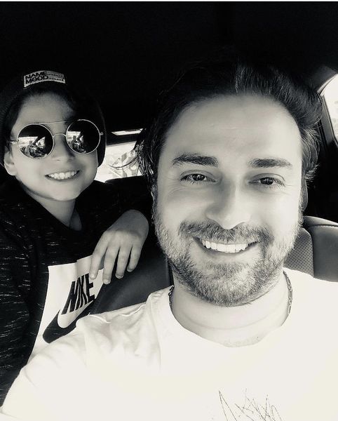 سلفی جدید بابک جهانبخش با پسرش + عکس