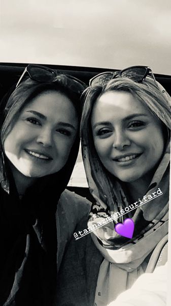 نیلوفر هوشمند و دوست صمیمی اش + عکس