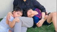 شیلا خداداد در کنار فرزندانش