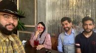 کافه رفتن بهنوش بختیاری با همکارانش + عکس