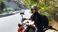 موتورسواری مریم معصومی در جاده + عکس