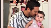 شاهرخ استخری و دختر تپلش+عکس