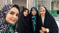 مژده خنجری و دوستانش در زیارت + عکس