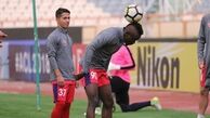 حضور لوزانوف و ناظر امنیتی در تمرین پرسپولیس