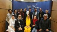 جمعی از بازیگران در کنسرت گروه رستاک