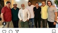 عکس زانیار خسروی در کنار  بزرگمرد طنز سینما ایران