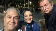 سلفی شبانه بازیگر مردم معمولی در پشت صحنه + عکس