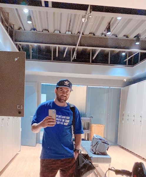 تیپ رضا بهرام در باشگاه + عکس