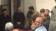 حاج قاسم در منزل مرحوم سردار ناظری/ عکس