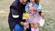 رضا مولایی و خواهرزاده اش + عکس
