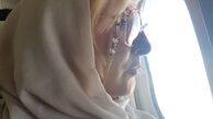 مرجانه گلچین در هواپیما در حال سفر+عکس