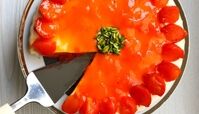طرز تهیه چیز کیک خرمالو خوشمزه به روش مجلسی