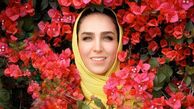 بازیگر تازه عروس غرق در گل ها + عکس