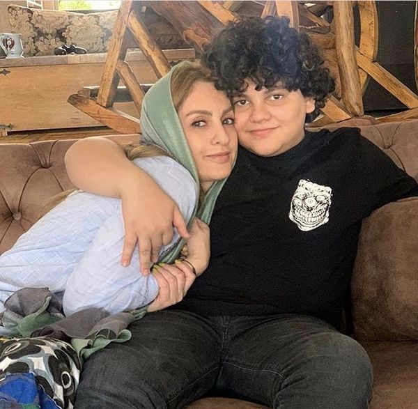 شقایق دهقان و پسرش + عکس