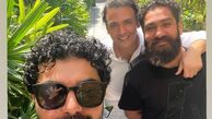 سینا مهراد در کنار دودوست مشهورش + عکس