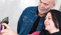 سلفی گیتی قاسمی با جمشید هاشم پور + عکس